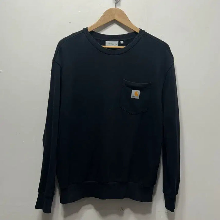 [BUNJANG] Carhartt Pocket Sweatshirt Black M / 칼하트 포켓 맨투맨 블랙 M