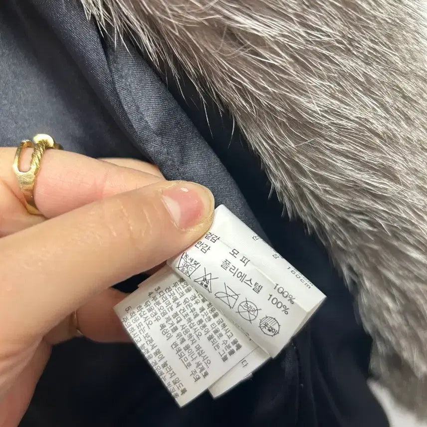 [BUNJANG] LINEA Mink Coat with Fox Fur Collar / LINEA 모피 밍크 코트 폭스퍼 카라 66