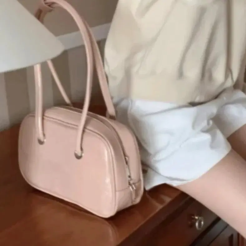 [BUNJANG] 8seconds 98°C Pink Shoulder Bag / 새상품 98도씨 핑크 숄더백, 에잇세컨즈 니트가방