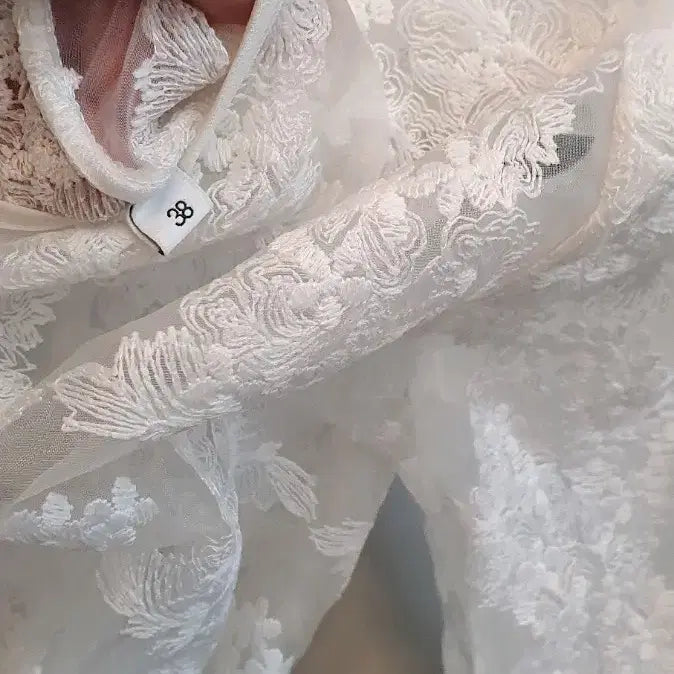 [BUNJANG] Sandro Lace See-Through Dress / 산드로 레이스 시스루38