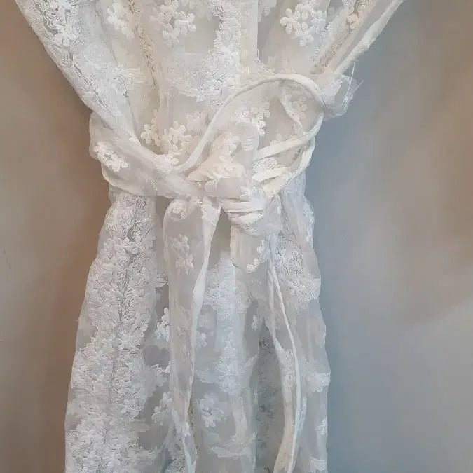 [BUNJANG] Sandro Lace See-Through Dress / 산드로 레이스 시스루38