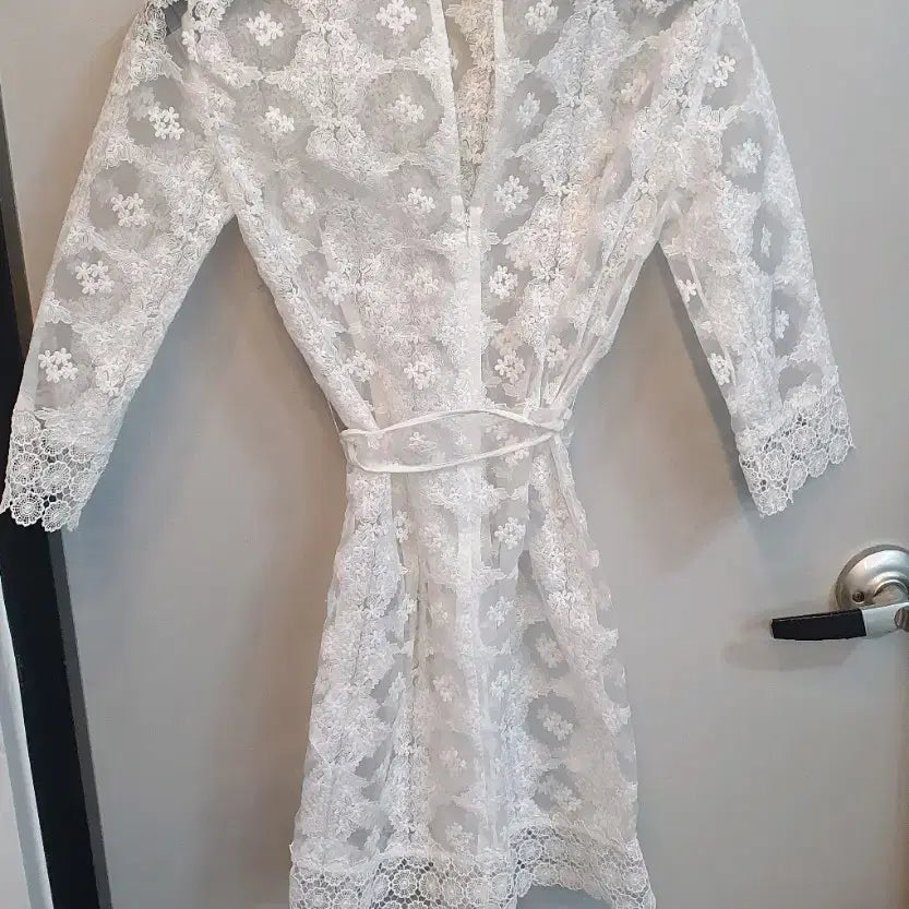 [BUNJANG] Sandro Lace See-Through Dress / 산드로 레이스 시스루38