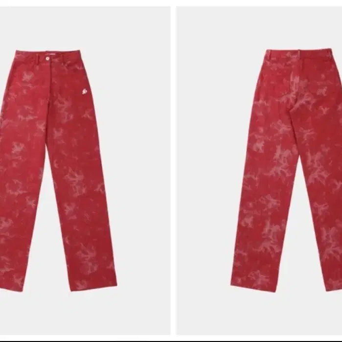 [BUNJANG] 샐러드볼즈 Tie-dye Red Jeans / 샐러드볼즈 타이다이 레드진