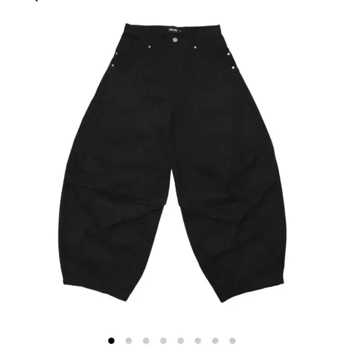 [SOLD OUT] 아이필럭키 점보 다트 와이드 배기팬츠 블랙 m