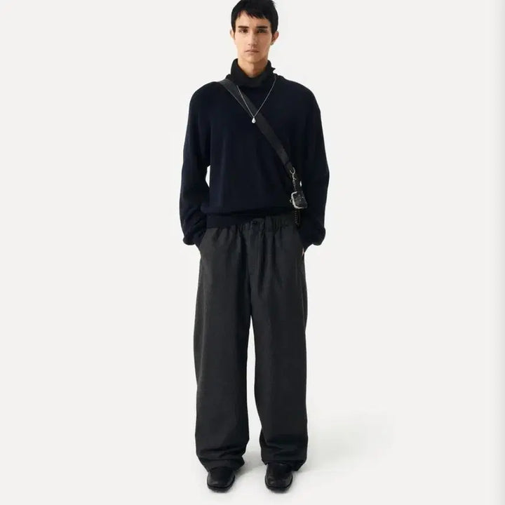 [BUNJANG] Labelarchive Sunnet Easy Wool Pants Charcoal / 3) 라벨아카이브 선넷 이지 울 팬츠 챠콜
