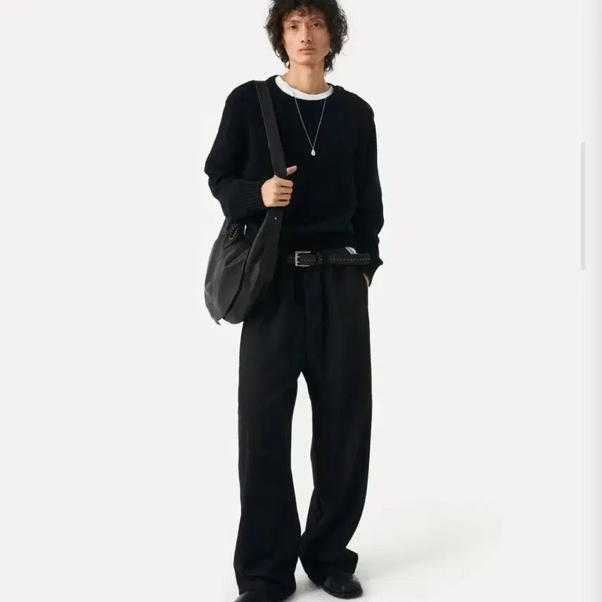 [BUNJANG] Label Archive Sunnet Easy Wool Pants Black / 3) 라벨아카이브 선넷 이지 울 팬츠 블랙