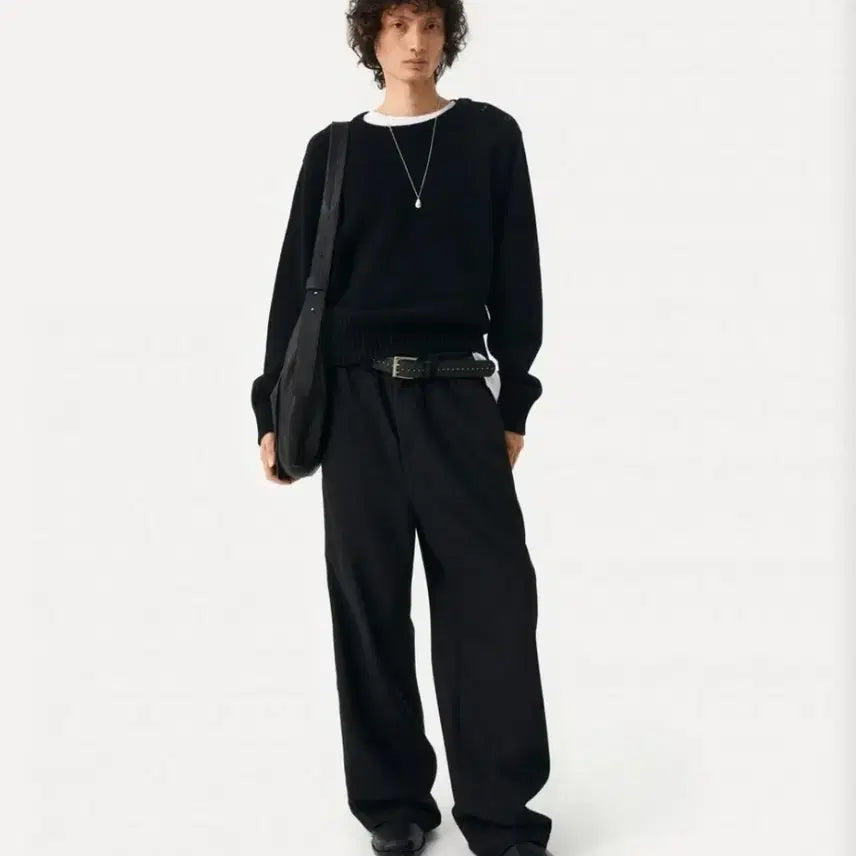 [BUNJANG] Label Archive Sunnet Easy Wool Pants Black / 3) 라벨아카이브 선넷 이지 울 팬츠 블랙