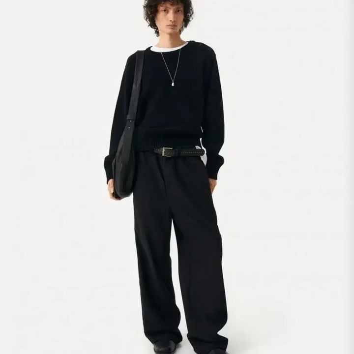 [BUNJANG] Label Archive Sunnet Easy Wool Pants Black / 3) 라벨아카이브 선넷 이지 울 팬츠 블랙