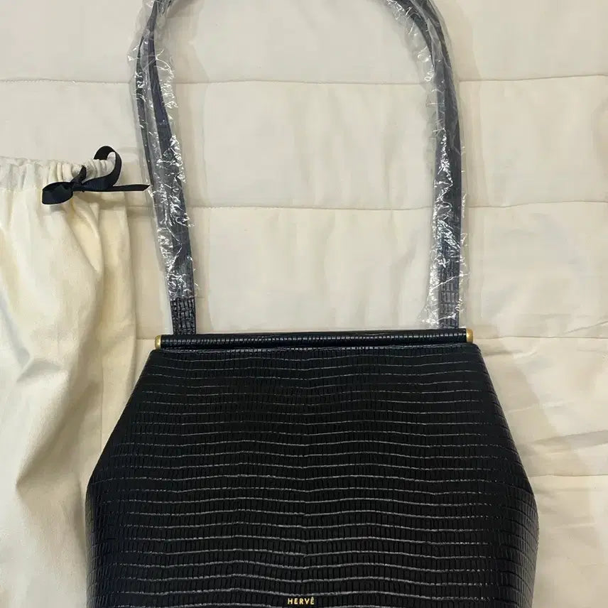[BUNJANG] Herve KATE BAG Lizard Black Handbag / (완전 새상품) 에르베 KATE BAG Lizard Black