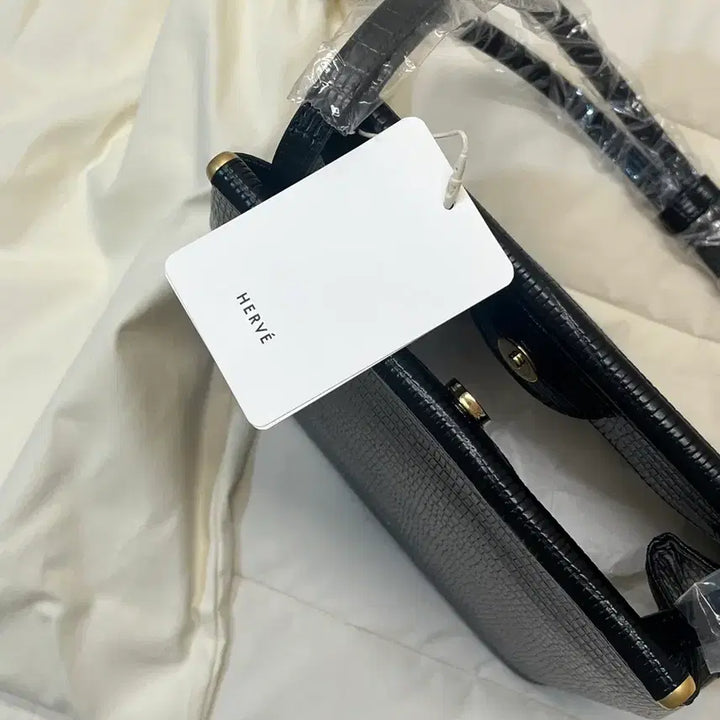 [BUNJANG] Herve KATE BAG Lizard Black Handbag / (완전 새상품) 에르베 KATE BAG Lizard Black