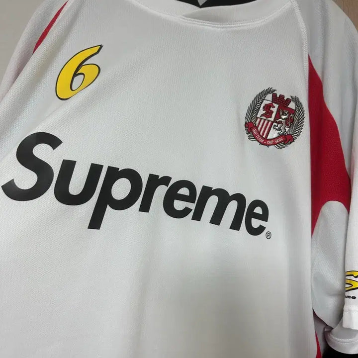 [BUNJANG] Supreme Soccer Jersey White / [XL] 슈프림 후드 사커 저지 화이트