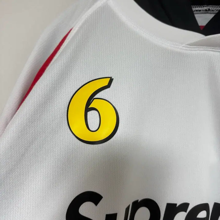 [BUNJANG] Supreme Soccer Jersey White / [XL] 슈프림 후드 사커 저지 화이트