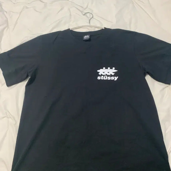 [BUNJANG] Stussy Surfwork Pigment Dyed T-Shirt Black / 스투시 서프워크 피그먼트 다이드 티셔츠 블랙