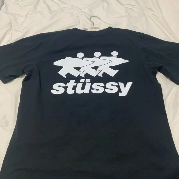 [BUNJANG] Stussy Surfwork Pigment Dyed T-Shirt Black / 스투시 서프워크 피그먼트 다이드 티셔츠 블랙