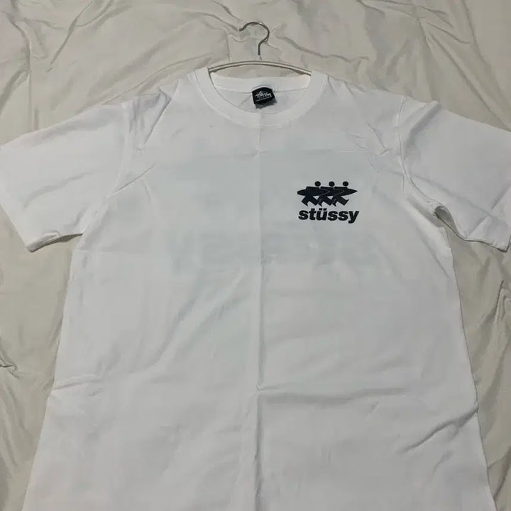 [BUNJANG] Stussy Surfwork Pigment Dyed T-Shirt White / 스투시 서프워크 피그먼트 다이드 티셔츠 화이트
