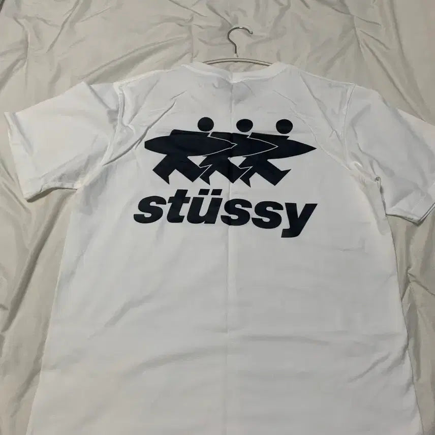 [BUNJANG] Stussy Surfwork Pigment Dyed T-Shirt White / 스투시 서프워크 피그먼트 다이드 티셔츠 화이트