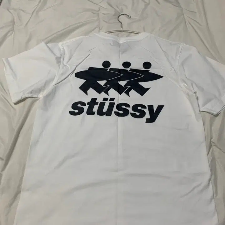 [BUNJANG] Stussy Surfwork Pigment Dyed T-Shirt White / 스투시 서프워크 피그먼트 다이드 티셔츠 화이트