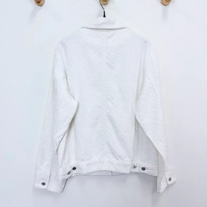 [BUNJANG] LETTER White Cotton Damage Jacket / 레터 LETTER 데미지 면자켓