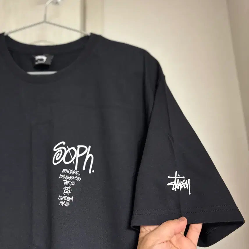 [BUNJANG] Stussy Sophnet Black T-Shirt / [L] 스투시x소프넷 티셔츠 블랙