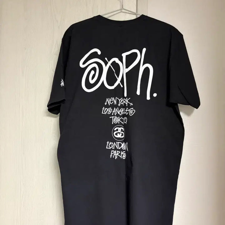 [BUNJANG] Stussy Sophnet Black T-Shirt / [L] 스투시x소프넷 티셔츠 블랙