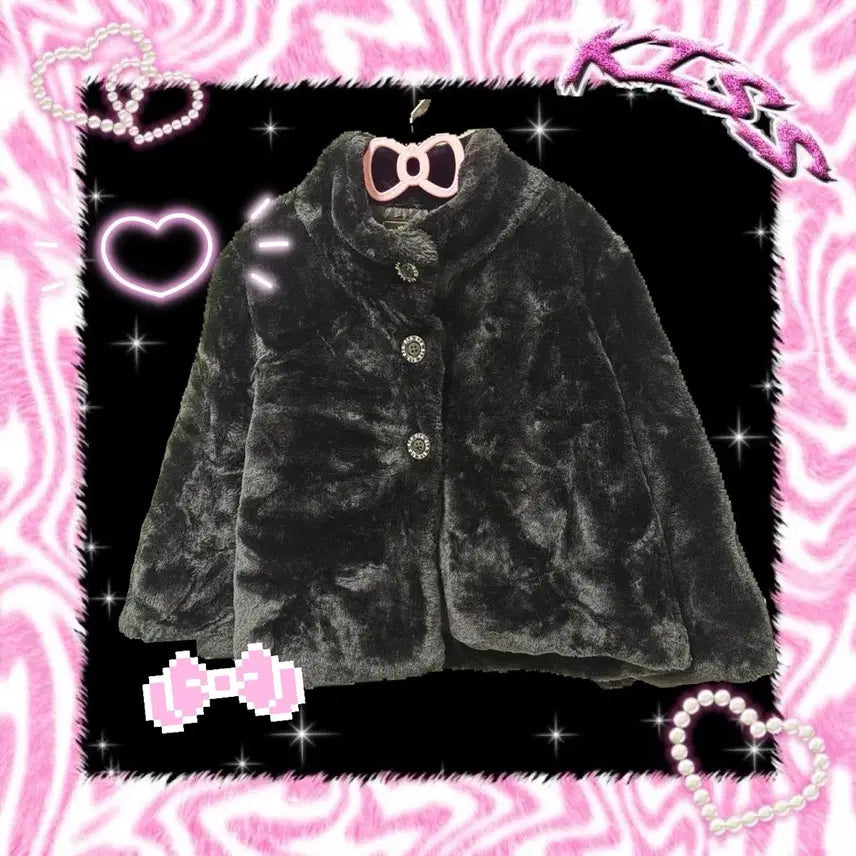 [BUNJANG] Cecile McBee Gal Diet Fur Jacket / 유일매물 세실맥비 갸루 D.i.A 다이어트 퍼자켓
