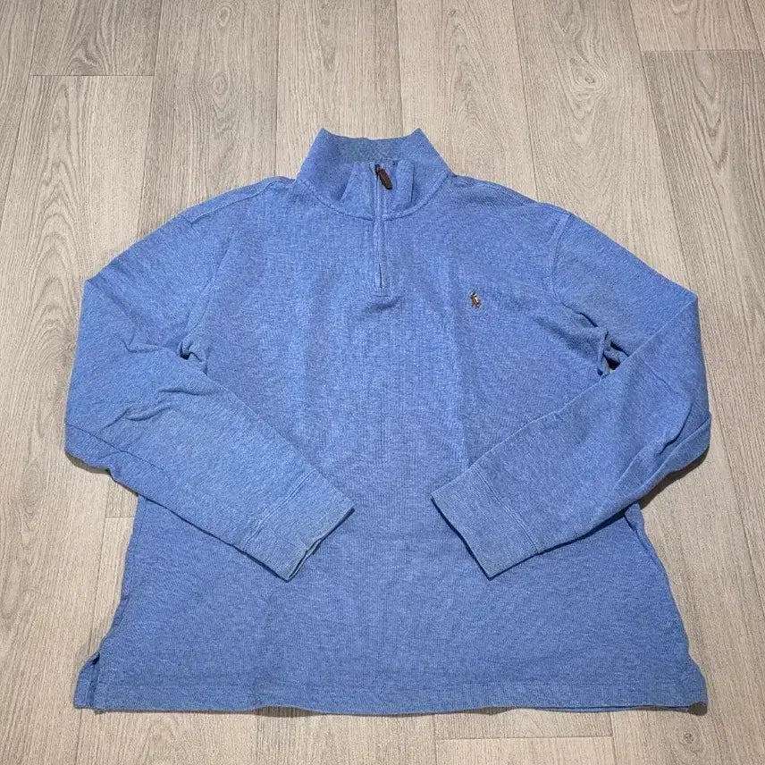 [BUNJANG] Polo Ralph Lauren Blue Half Zip-up / 폴로 랄프로렌 블루 하프 집업