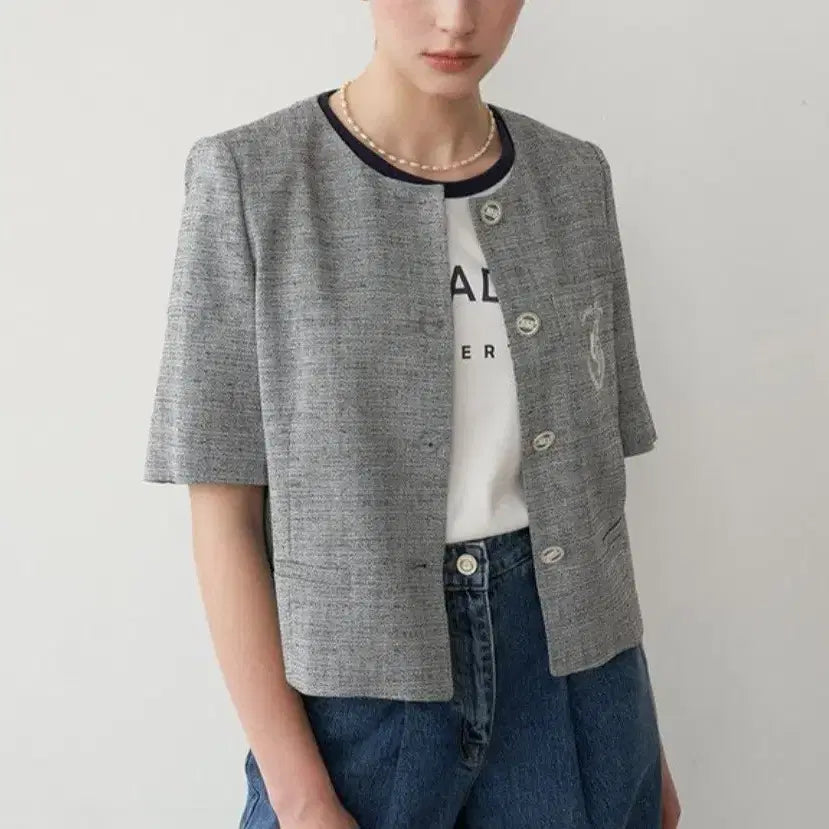 [BUNJANG] Olive Des Olive Pink Short Sleeve Jacket / 올리브데올리브> 핑크 반팔 숏자켓 (278천원)