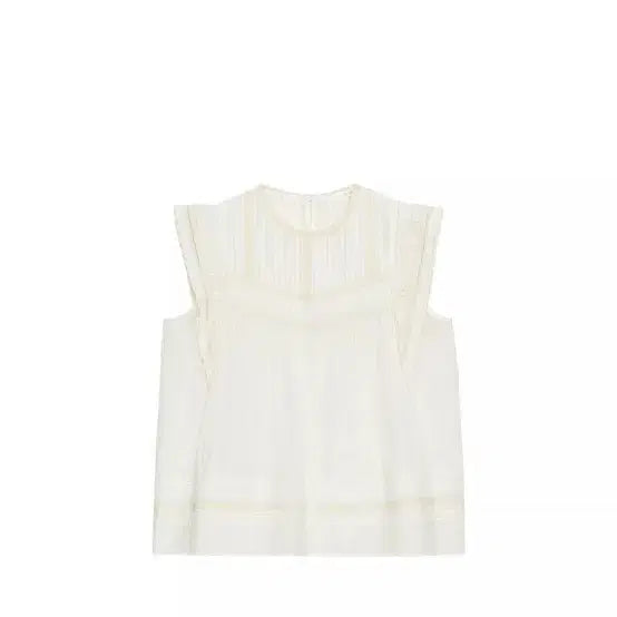 [BUNJANG] ZARA Lace White Sleeveless Blouse (S) / (새상품) 자라 레이스 화이트 민소매 블라우스 s