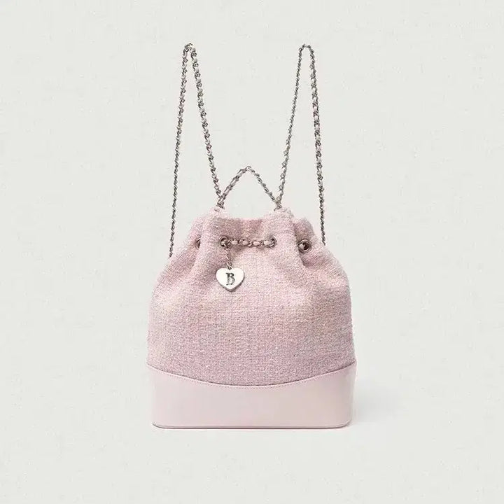 [SOLD OUT] 바넷  여성용 트위드 백팩 핑크