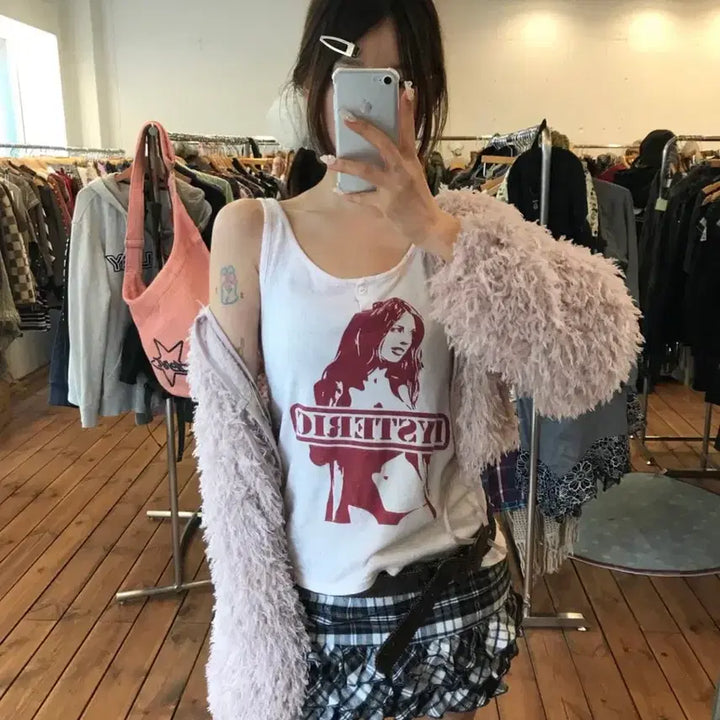 [SOLD OUT] 히스테릭글래머 히스걸 팝콘 나시