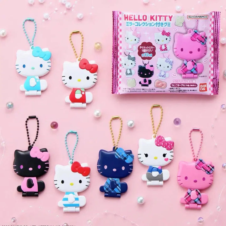 [BUNJANG] Sanrio Hello Kitty Mirror Collection Mascot Doll Keychain / (예약) 산리오 헬로키티 미러 컬렉션 거울 마스코트 인형 가챠 키링