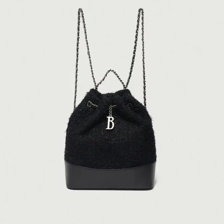 [SOLD OUT] 바넷  여성용 트위드 백팩 블랙