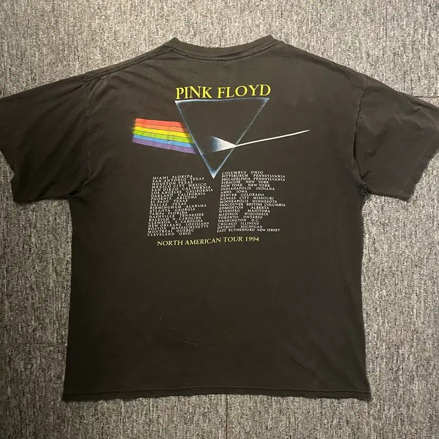 [BUNJANG] Pink Floyd Prism T-shirt [XL] / 90s 핑크플로이드 프리즘 반팔 티셔츠 [XL]