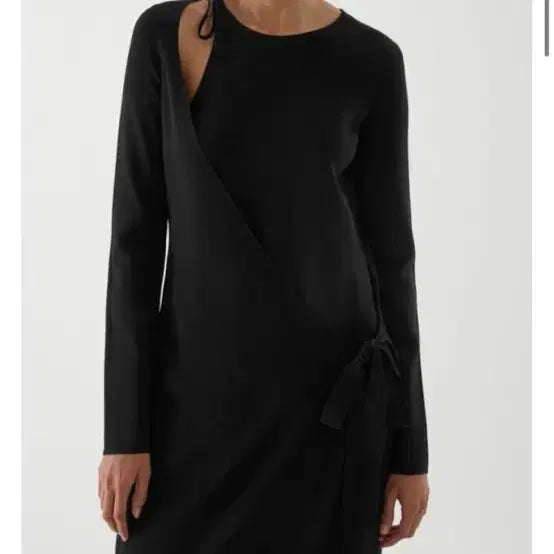 [BUNJANG] COS Knit Wrap Long Dress / 새상품 COS 코스 니트 랩 롱원피스