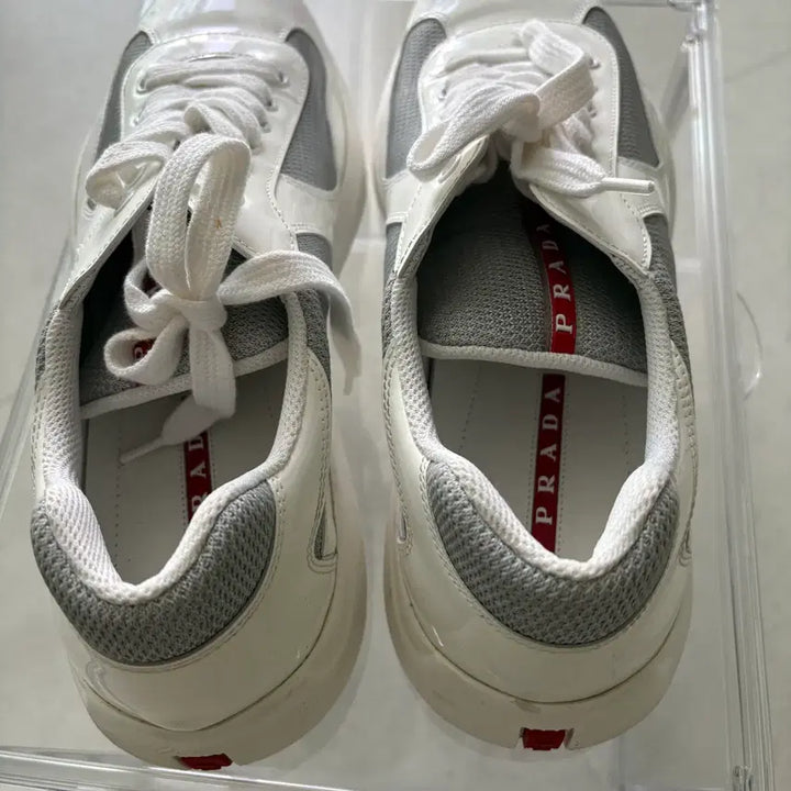 [SOLD OUT] 프라다 아메리카 컵 스니커즈 화이트 UK9.5