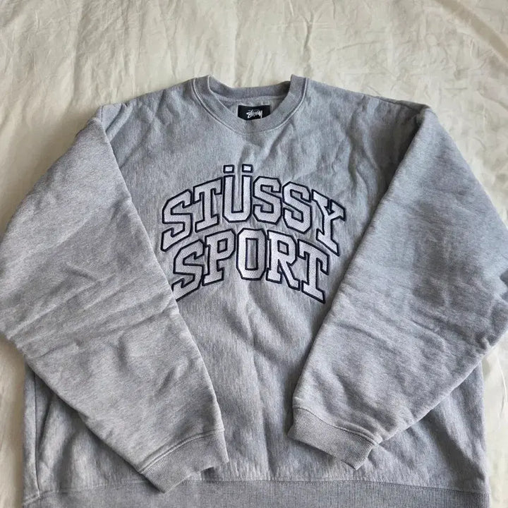 [BUNJANG] Stussy Sport Sweatshirt Grey / 스투시 스포츠 맨투맨 그레이