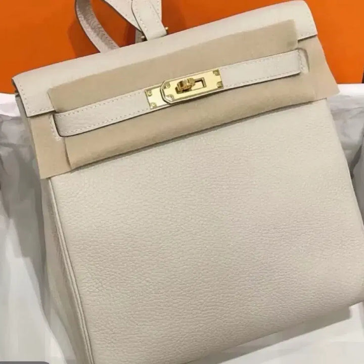 [BUNJANG] Kelly Ado Backpack Ivory (Cowhide) / 켈리 아도 백팩 아이보리(소가죽)