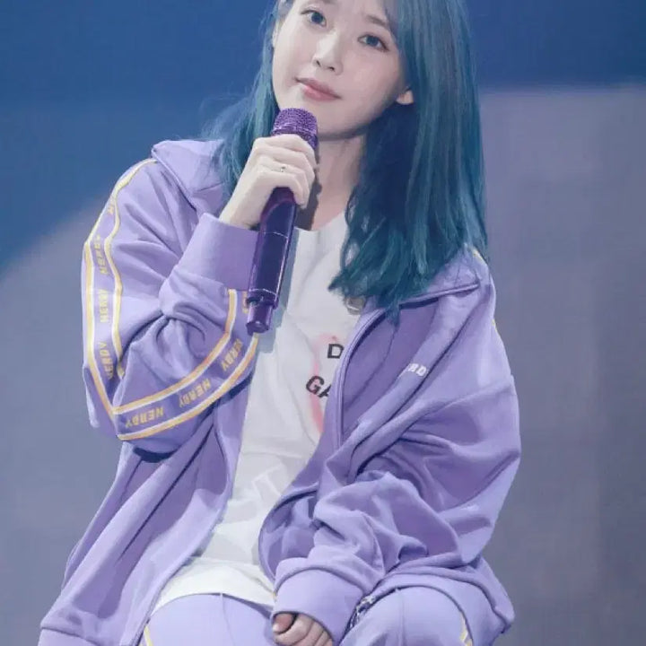 [SOLD OUT] 널디 NERDY NDY 빅엔테잎 퍼플 트레이닝 집업 아이유 집업