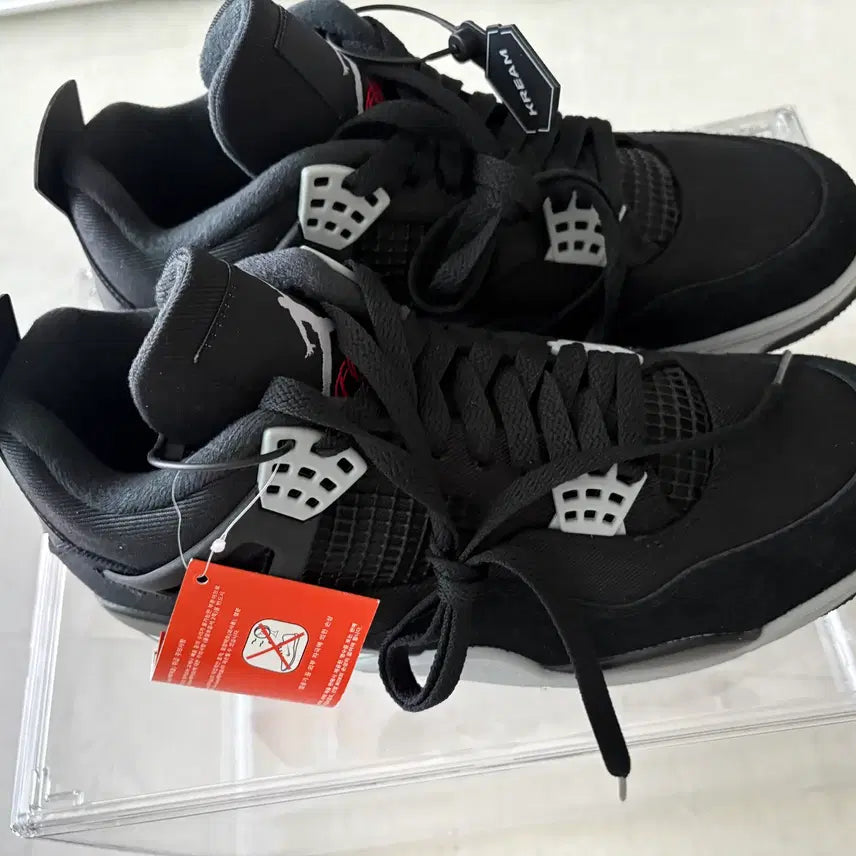 [BUNJANG] Air Jordan 4 Retro SE Black Canvas / 에어조던4 레트로 SE 블랙 캔버스 285