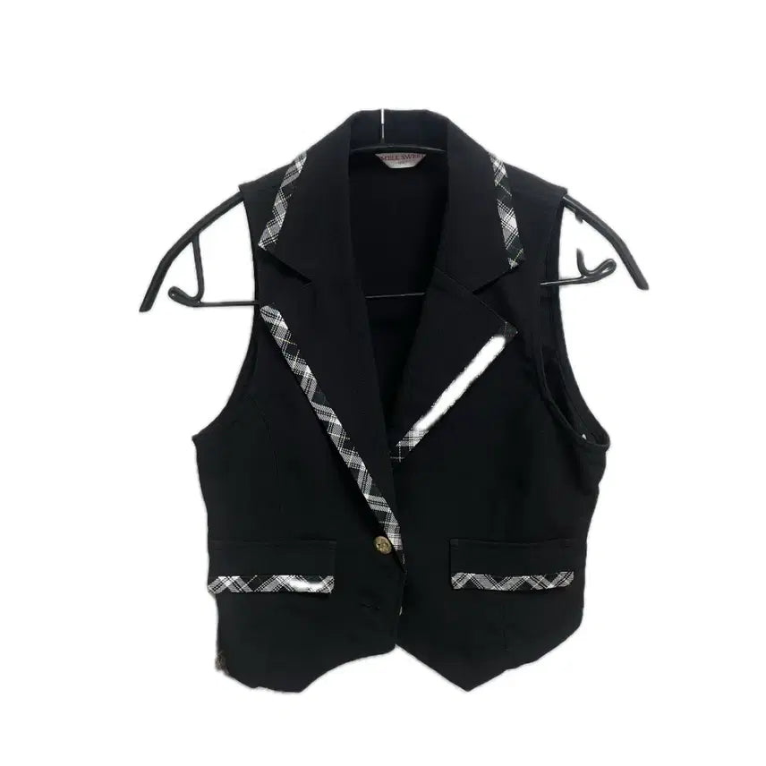 [BUNJANG] Y2K Lace Vest and Skirt Two-Piece Set / 셋업 투피스 스커트 레이스 베스트 조끼 y2k 공겜여주