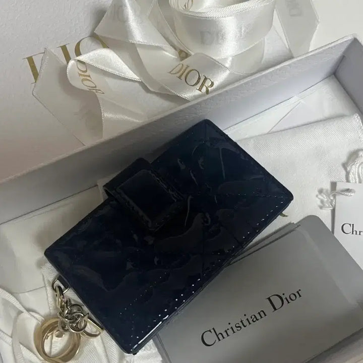 [BUNJANG] Dior Accordion Card Holder Navy / (정품) 디올 아코디언 카드지갑 네이비