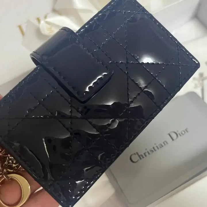[BUNJANG] Dior Accordion Card Holder Navy / (정품) 디올 아코디언 카드지갑 네이비