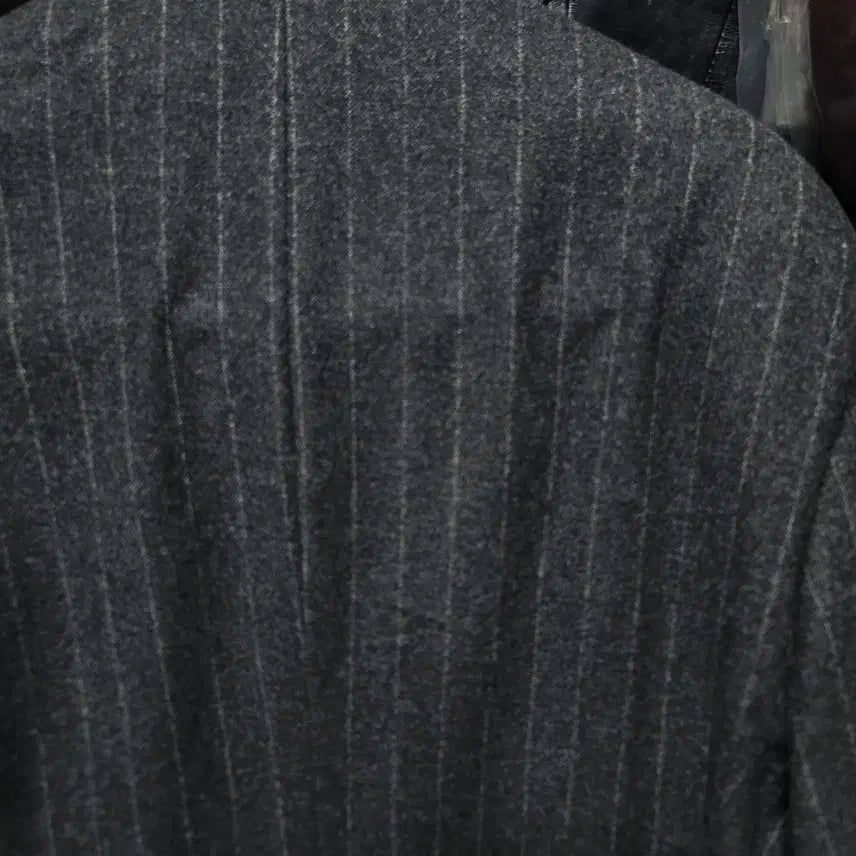 [BUNJANG] Galaxy Charcoal Gray Wool Cashmere Double Breasted Blazer Jacket / 갤럭시/차콜그레이 플란넬 울캐시미어 더블 브레스티드 블레이져 자켓/103