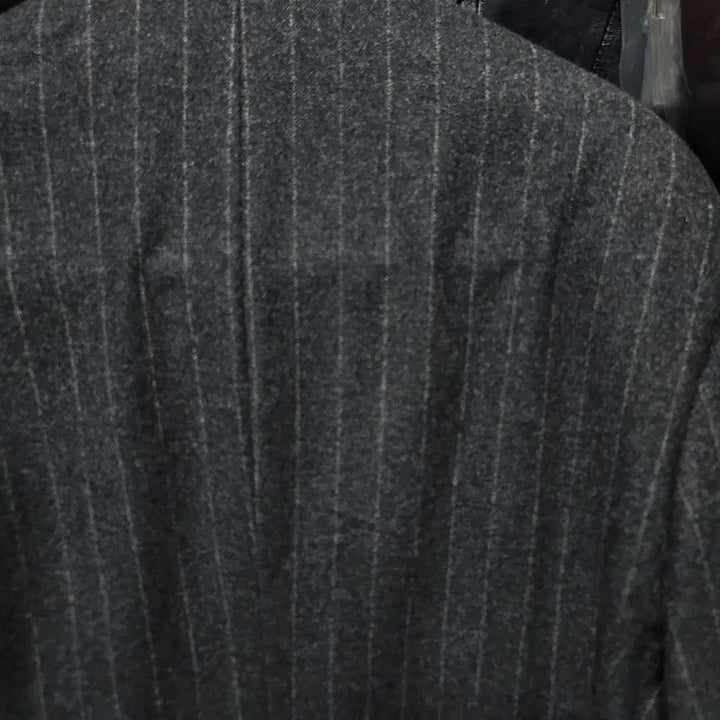 [BUNJANG] Galaxy Charcoal Gray Wool Cashmere Double Breasted Blazer Jacket / 갤럭시/차콜그레이 플란넬 울캐시미어 더블 브레스티드 블레이져 자켓/103