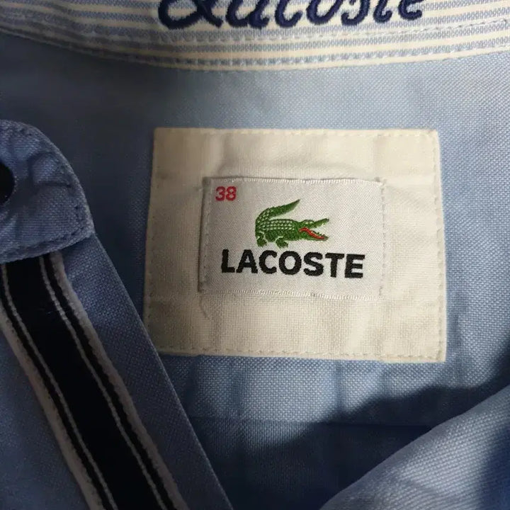 [BUNJANG] Lacoste Oxford Slim Fit Long Sleeve Shirt Sky Blue (Size 95) / (동일드방레) 라코스테 옥스퍼드 슬림핏 긴팔셔츠 스카이블루 (95)