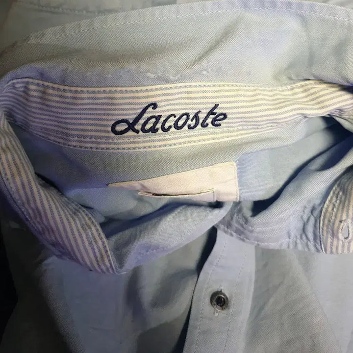[BUNJANG] Lacoste Oxford Slim Fit Long Sleeve Shirt Sky Blue (Size 95) / (동일드방레) 라코스테 옥스퍼드 슬림핏 긴팔셔츠 스카이블루 (95)