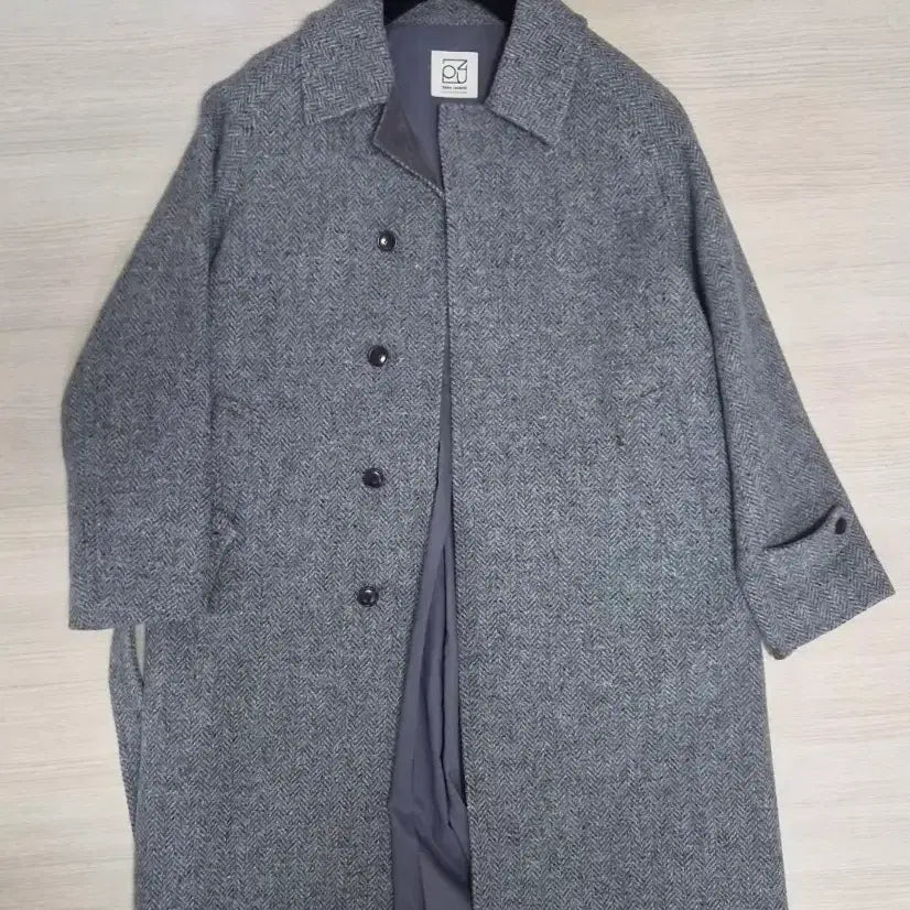 [BUNJANG] Zero Lounge Tweed Robe Coat / 제로라운지 트위드 로브 코트