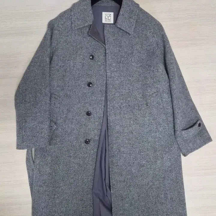 [BUNJANG] Zero Lounge Tweed Robe Coat / 제로라운지 트위드 로브 코트