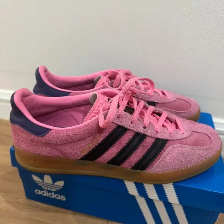 [BUNJANG] Adidas Gazelle Pink Suede Sneakers (245) / 아디다스 가젤 핑크 스웨이드 운동화(245)