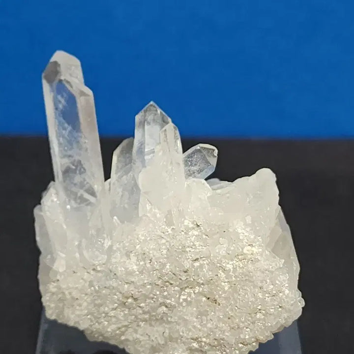 [BUNJANG] Natural Crystal White Quartz Cluster with Stand / 천연크리스탈 백수정 클러스터 원석+받침대
